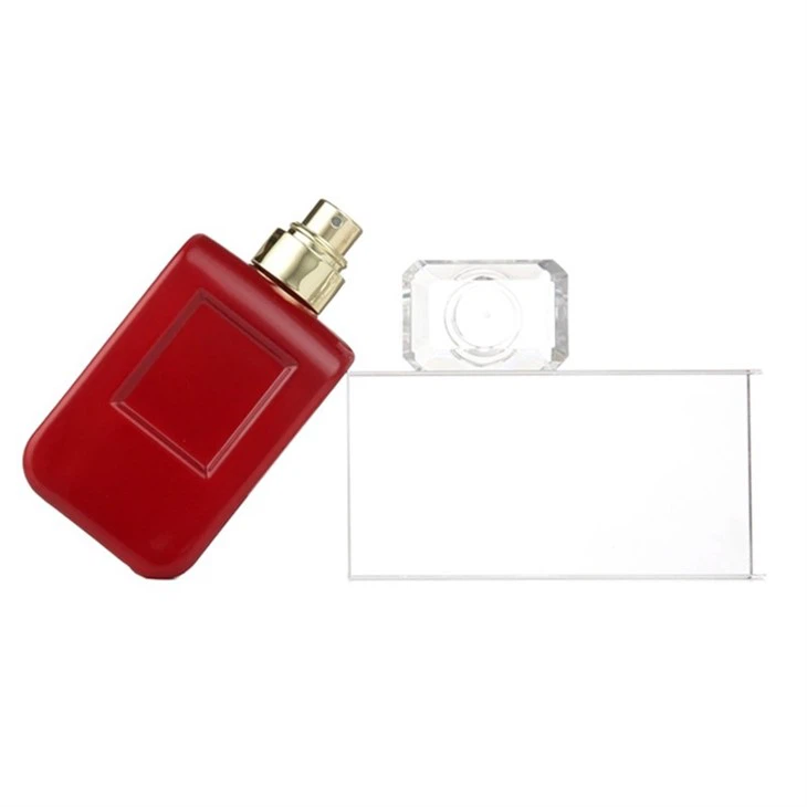 orange perfume bottle